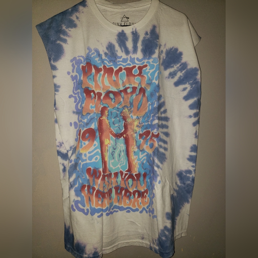Pink Floyd muscle t-shirt  Mens XL 100% cotton 1975 wish you were here NWT